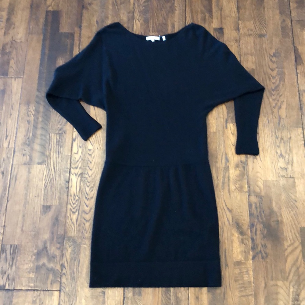 Vince black cashmere sweater dress